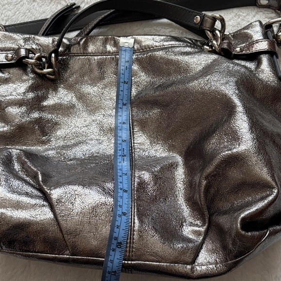 Coach Metallic Silver ShoulderBag - Picture 12 of 15